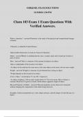 Chem 103 Exam 1 Exam Questions With Verified Answers.