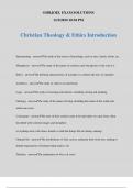 Christian Theology & Ethics Introduction