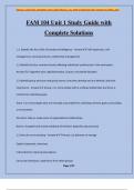 FAM 104 Unit 1 Study Guide with Complete Solutions