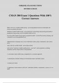 CMAN 380 Exam 1 Questions With 100% Correct Answers