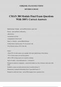 CMAN 380 Module Final Exam Questions With 100% Correct Answers