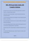 HSC 305 Exam Study Guide with Complete Solutions