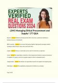 L5M5 Managing Ethical Procurement and Supply/ 177 Q&A  Boycott - Answer: Protest by refusing to deal with or buy from a particular individual or business because of its behavior  BRICS countries - Answer: An acronym that groups together high-growth emergi