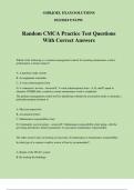 Random CMCA Practice Test Questions With Correct Answers