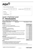 AQA Mathematics For Programmers