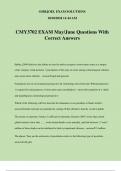 CMY3702 EXAM May/June Questions With Correct Answers