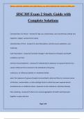 HSC305 Exam 2 Study Guide with Complete Solutions