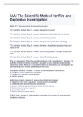 IAAI The Scientific Method for Fire and Explosion Investigation