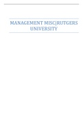 MANAGEMENT MISC|RUTGERS UNIVERSITY