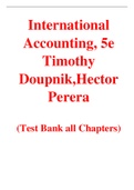 International Accounting 5th Edition By Timothy Doupnik,Hector Perera (Test Bank)