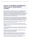 Exam (elaborations) Louisiana Class D Chauffers License 