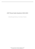 AHIP Study Guide Questions 2022-2023