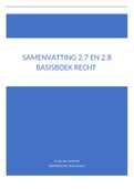 Samenvatting Basisboek Recht, ISBN: 9789001747640  RECHTEN