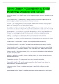 Myers Chapter 1: Introduction to Social Pscyhology Questions and AnswersSocial Psychology - -The scientific study of how people think about, influence, and relate to one another  -Social neuroscience - -An integration of biological and social perspectives