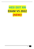 HESI EXIT 2022/2023 V5 WITH QUESTIONS & ANSWERS  