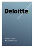 Meeloopstage verslag deloitte