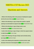 NBSTSA CST Review Questions and Answers 2023 (Verified Answers by Expert)