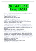 Nr 341 Final Exam 2022