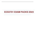 ECS3701 EXAM PACKS 2023(2 EXAM PACKS COMPLETE WITH ANSWERS)