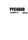 PYC4808 Assignment 6 Semester 2