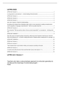 LETRS 2023  LETRS Unit 3 Session 1	2 	4 LETRS Unit 5 Session 1	4 LETRS Unit 1 Session 4	4 LETRS Unit 6 Session 1	5 Letrs Unit 1 Session 1 Check for Understanding	6 According to the Simple View of Reading model, which is more important to reading comprehen