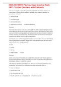 2022/2023 HESI Pharmacology Question Bank 100% Verified Questions with Rationale 1) A nurse is caring for a client with hyperparathyroidism and notes that the client's serum calcium level is 13 mg/dL. Which medication should the nurse prepare to admini