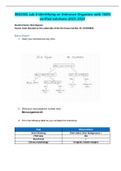 BIO250L Lab 8 Identifying an Unknown Organism-with 100% verified solutions-2023-2024 