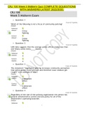 CRJ 100 Week 5 Midterm Quiz COMPLETE QQUESTIONS WITH ANSWERS LATEST 2022/2033.