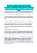 Ricci, Kyle & Carman- Maternity and Pediatric  Nursing, Second Edition- Chapter 19- Nursing  Management of Pregnancy at Risk- Pregnancy-Related  Complications- PrepU. Questions And Answers 2023  A+