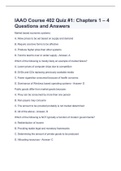 IAAO Course 402 Quiz #1: Chapters 1 – 4 Questions and Answers