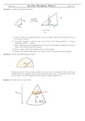 Pennsylvania State University MATH 141 CALC ANLY GEOM II . n-Class Worksheet Week 5. Solurions. Winter 2023.