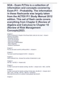 SOA - Exam P(This is a collection of information and concepts covered by Exam P/1 - Probability. The information in these flashcards was largely taken from the ACTEX P/1 Study Manual 2012 edition. This set of flash cards covers everything from Chapter 0 (