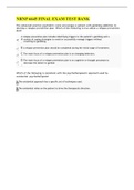 NRNP 6645 Final Exam Test bank / NRNP6645 Final Exam Test bank (300 Questions & Answers)(New, 2022-2023)