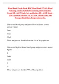 Blood Bank Purple Book, BOC Blood Bank FINAL, Blood Banking, Lecture 9 (Donor Processing and Component Prep), BB - ASCP Study Set - antibodies, BB - ASCP Study - Misc. questions, BB For ASCP Exam - Blood Temps and Storage, Blood Bank Temperatures, Bl...