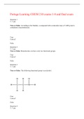 Portage Learning CHEM 210 exams 1-8 final exams