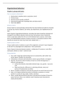 Samenvatting  Organizational Behaviour (DOT33a) (17/20)