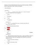 Exam (elaborations) SonicWall Network Security Administrator (SNSA) Exam 2023 latest update