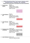 Relias Dysrhythmia Basic Test Answers Solution guide (  UPDATED 2023) A+ GRADED 100% VERIFIED Prophecy EKG Actual Exam Transcripted from Actual Screenshots