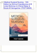 Medical Surgical Nursing 10th Edition Ignatavicius Workman Test Bank