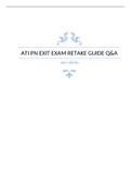 ATI PN EXIT EXAM RETAKE GUIDE Q&A