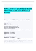 FINRA Website SIE Practice Exam Questions 2023 100% PERFECT SCORE 