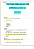 NRNP 6665 Midterm Exam 2022    (100% Correct Answers)