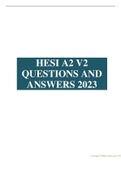 HESI A2 V2 QUESTIONS AND ANSWERS GRAMMAR, VOCABULARY, READING COMPREHENSION, MATH, A&P, BIOLOGY AND CHEMISTRY 2023