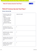 TEAS ATI Science Secrets Test Prep 1 Flashcards LATEST 2023 UPDATED TEAS ATI Science Secrets Test Prep 1 Flashcards LATEST 2023 UPDATED TEAS ATI Science Secrets Test Prep 1 Flashcards LATEST 2023 UPDATED TEAS ATI Science Secrets Test Prep 1 Flashcards LAT