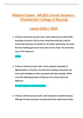 NR 601 Midterm Exams BUNDLE (Latest 2023 / 2024) V1,V2,V3  - Verified And Correct Answers, Chamberlain College of Nursing Verified Answers (Graded A+ )