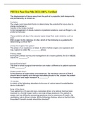 PHTLS Post Test 9th 2022;100% Verified  The displacement of tissue away from the path of a projectile, both temporarily and permanently, is known as: ​ Cavitation The single most important factor in determining the potential for injury due to energy excha