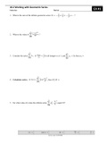 Class notes Math 151 