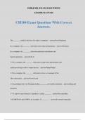 CSI104 Exam Questions With Correct Answers.