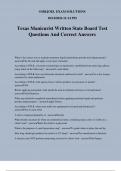 Texas Manicurist Written State Board Test Questions And Correct Answers