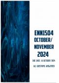 ENN1504 October/November 2024 | Due 18 October 2024